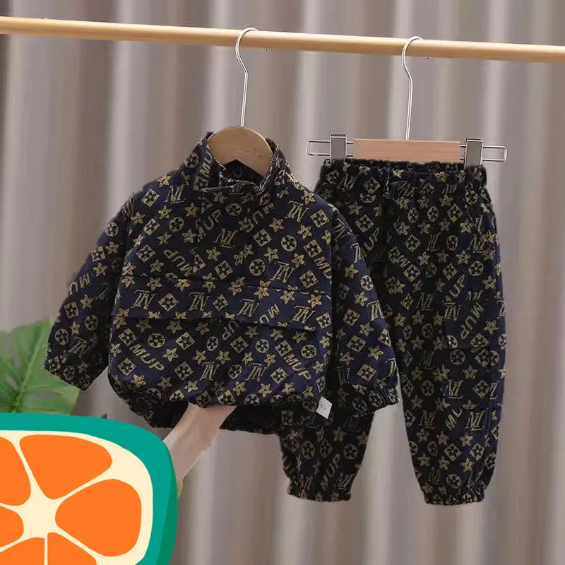 INSTOCK-Boys' fashionable autumn two-piece set pullover