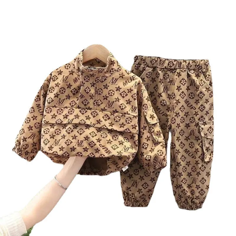 INSTOCK-Boys' fashionable autumn two-piece set pullover
