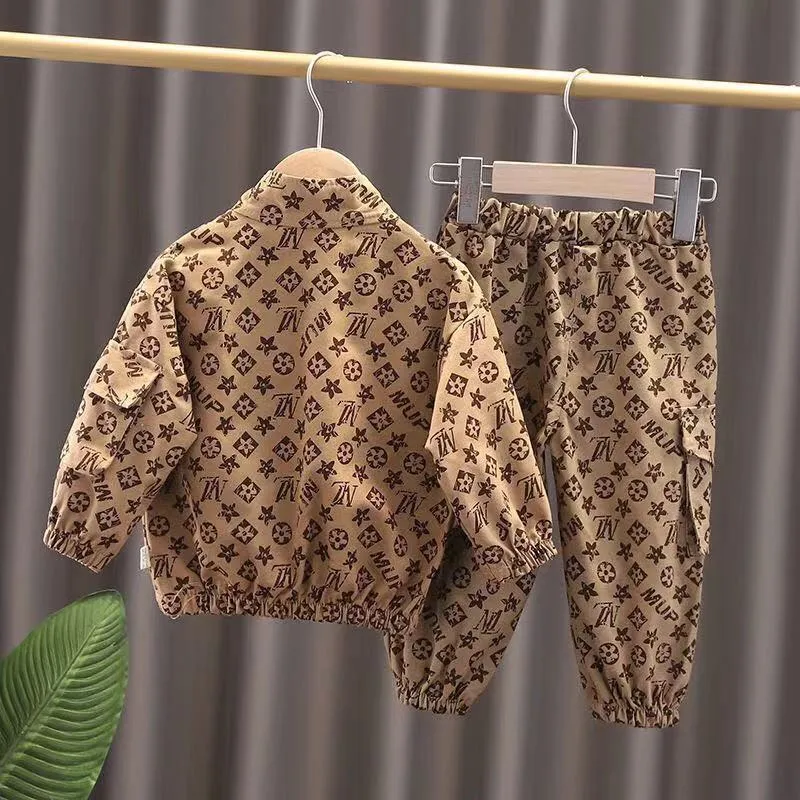 INSTOCK-Boys' fashionable autumn two-piece set pullover