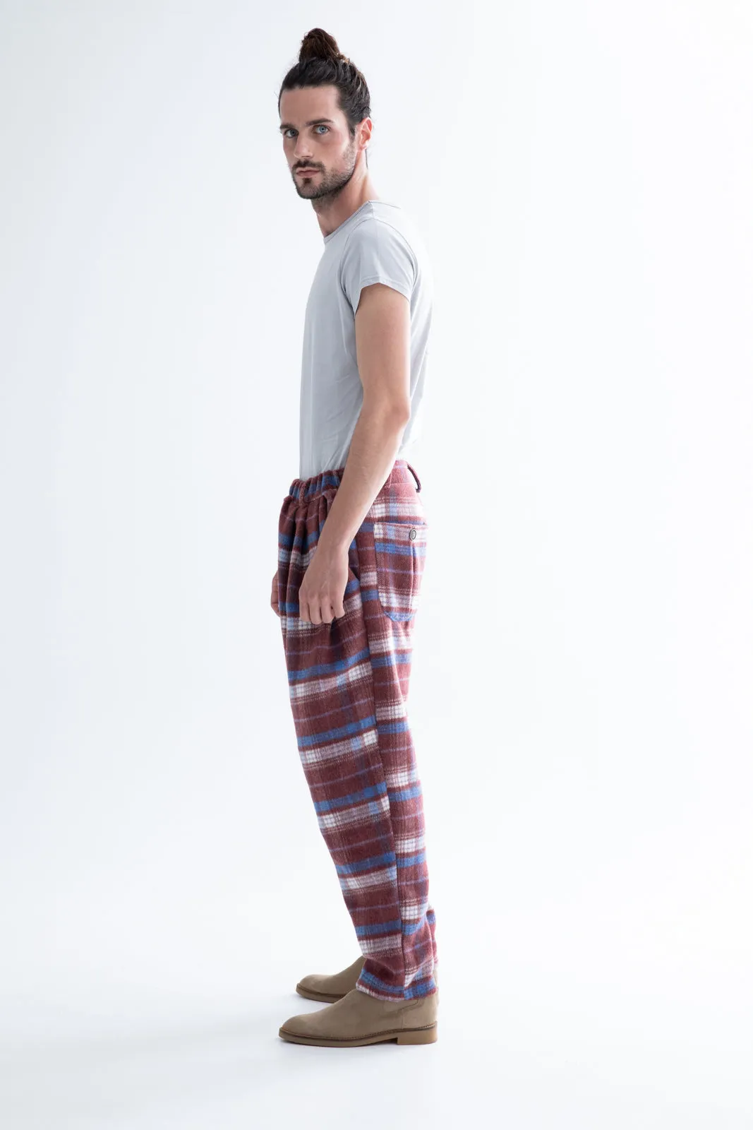 Jacopo Pants Plaid Fade Red