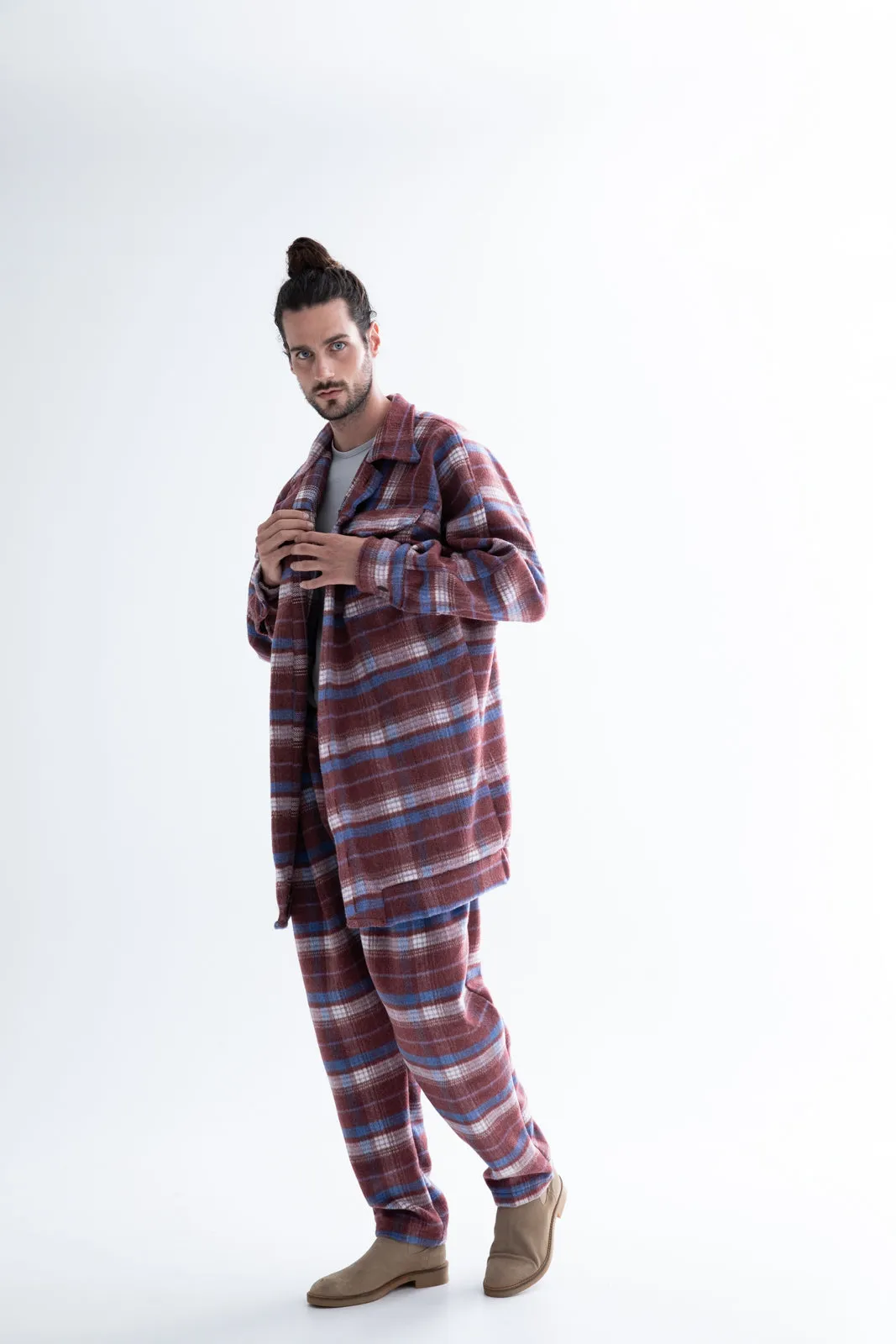 Jacopo Pants Plaid Fade Red