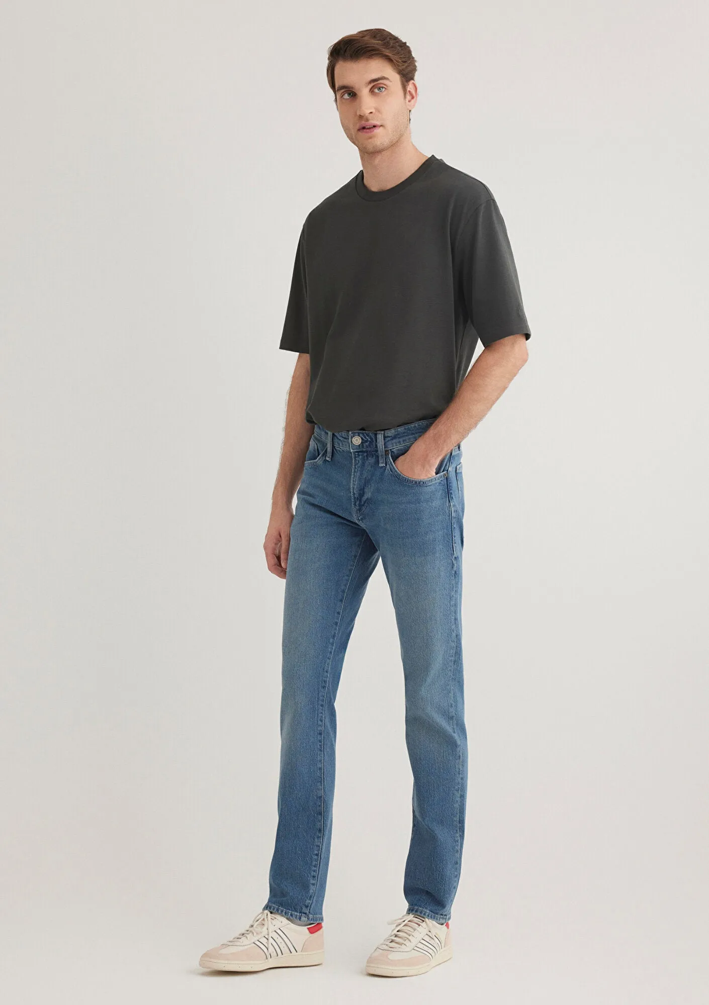Jake Mid Shaded Classic Denim Jean Pants
