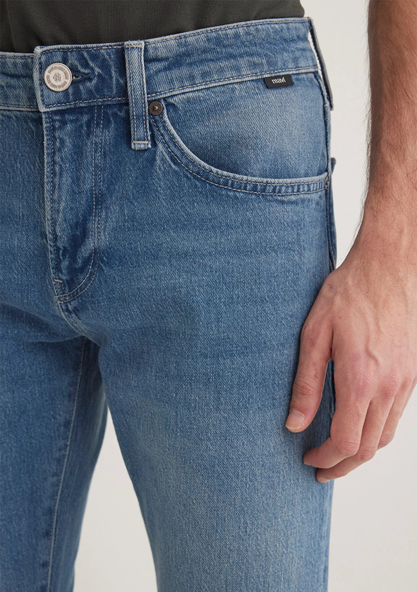 Jake Mid Shaded Classic Denim Jean Pants