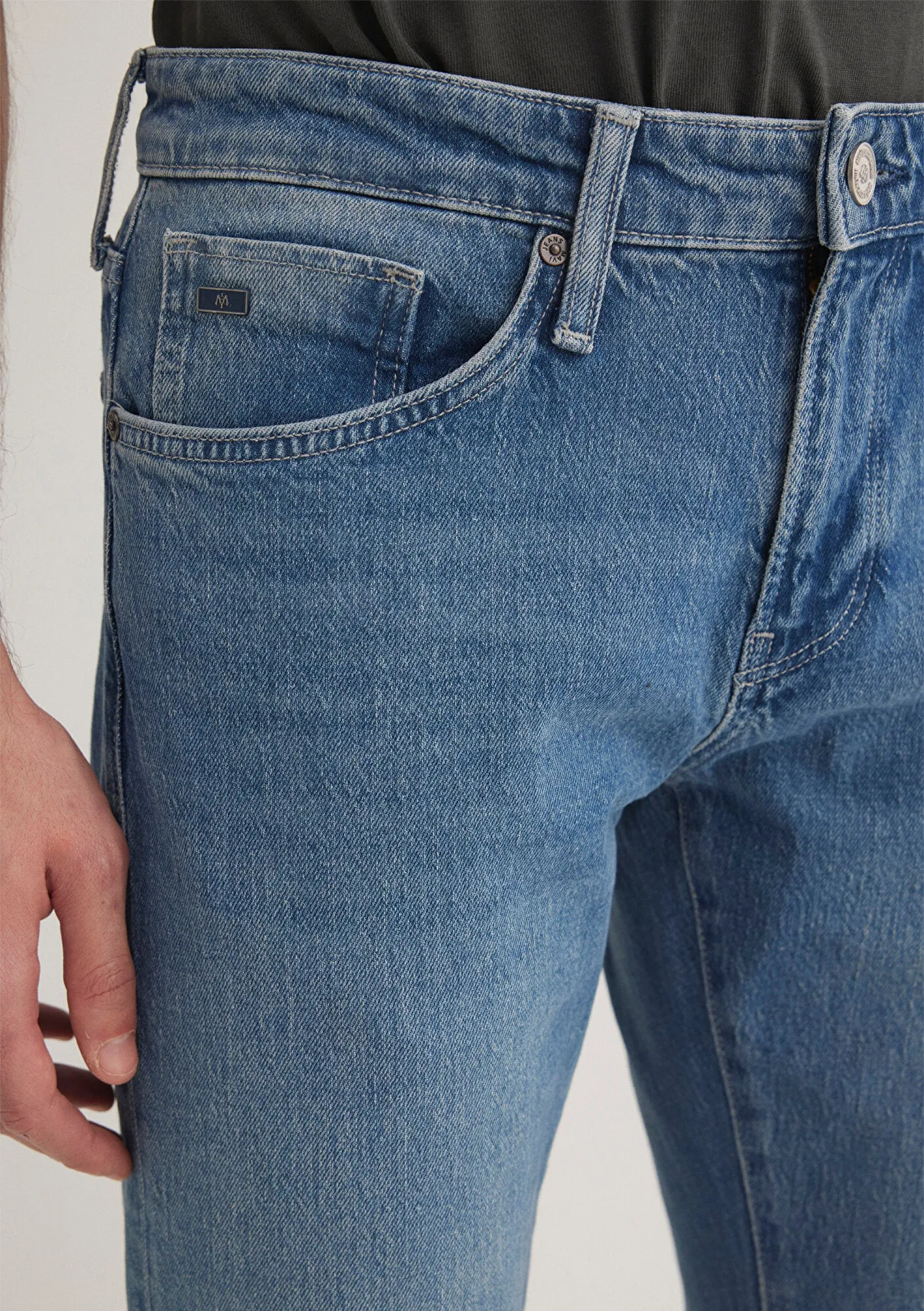 Jake Mid Shaded Classic Denim Jean Pants
