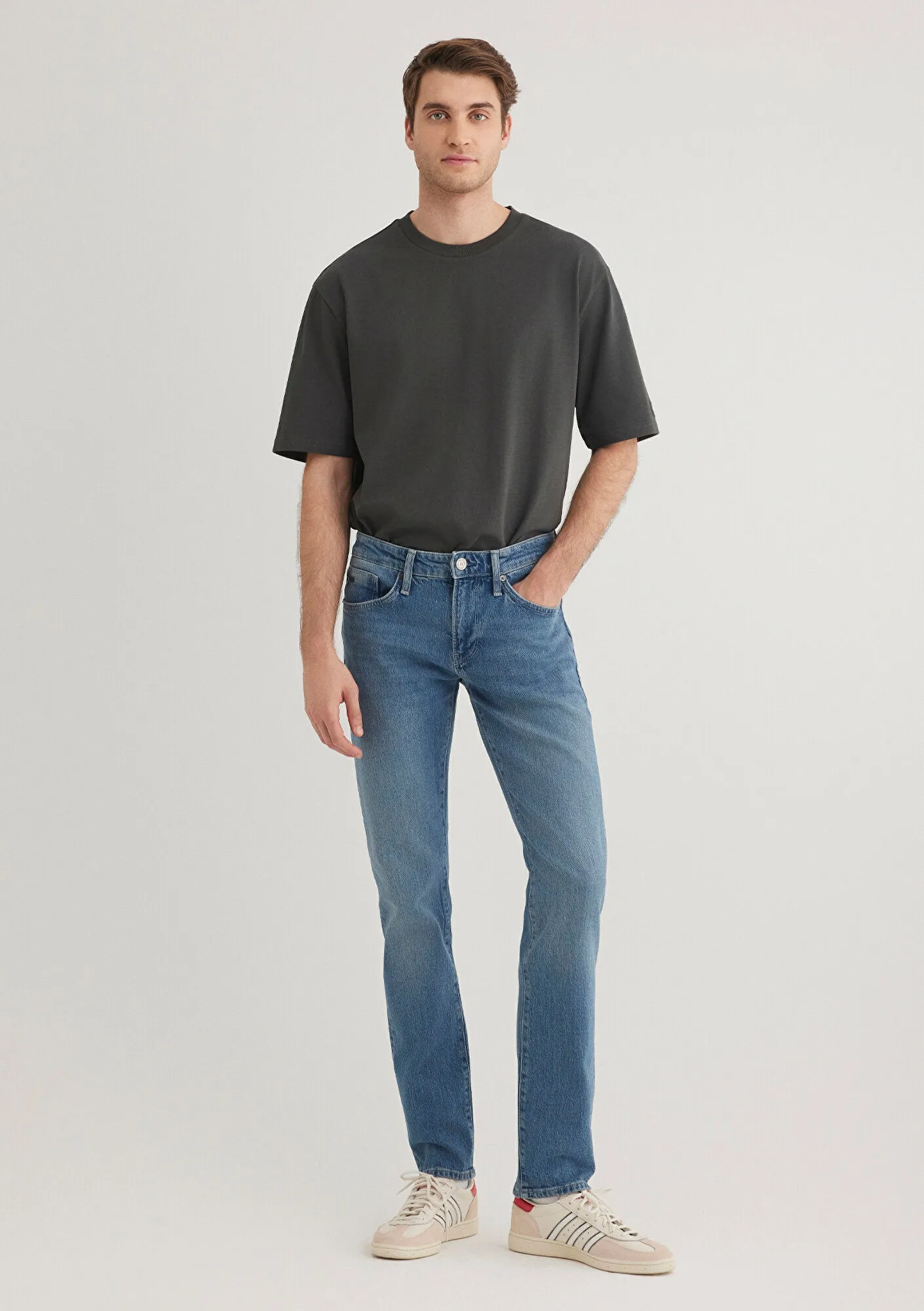 Jake Mid Shaded Classic Denim Jean Pants