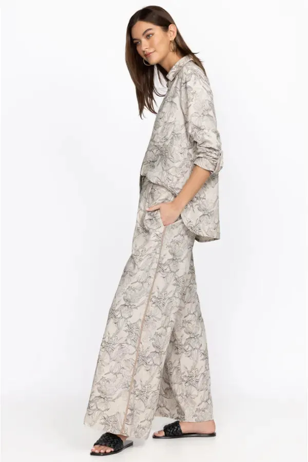 Johnny Was - Etched Floral Wide Leg Pant - Multicolor