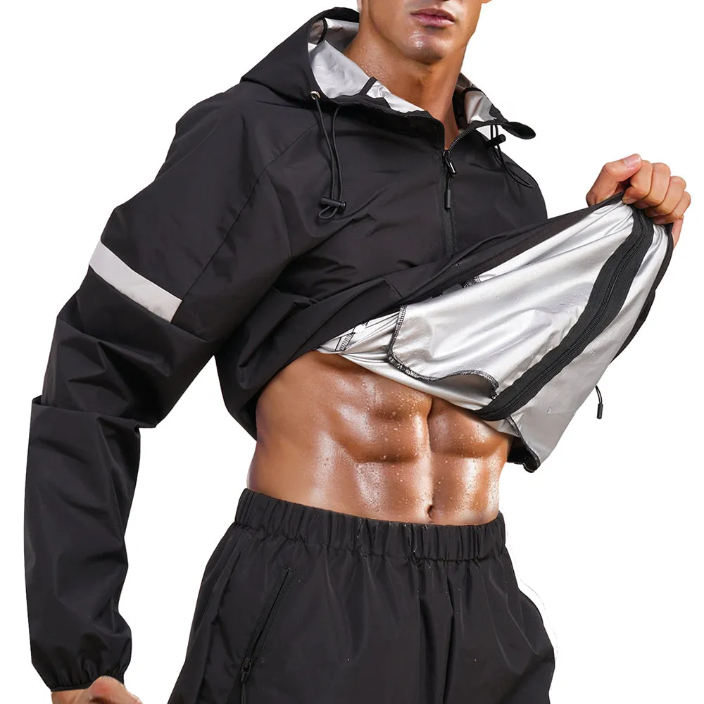 Junlan Heat Sauna Hooded Sweatshirt with Zipper