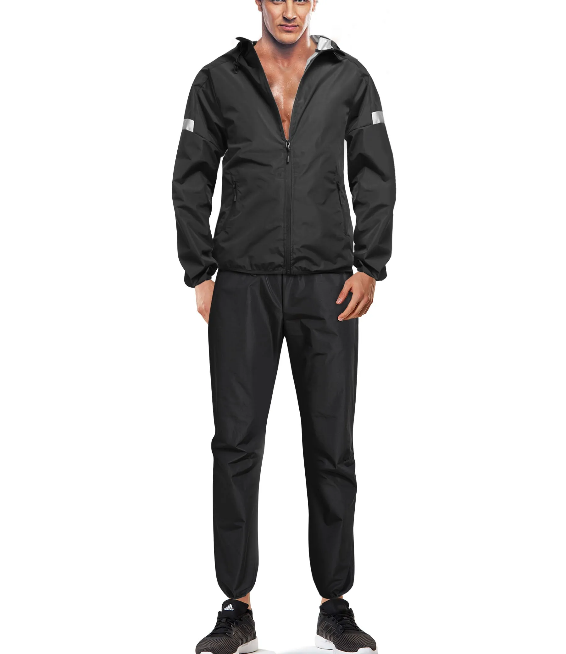 Junlan Heat Sauna Hooded Sweatshirt with Zipper
