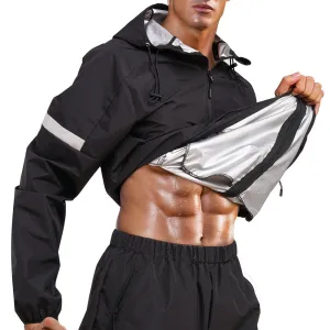 Junlan Heat Sauna Hooded Sweatshirt with Zipper