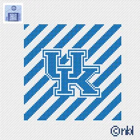 Kentucky 4 inch striped square