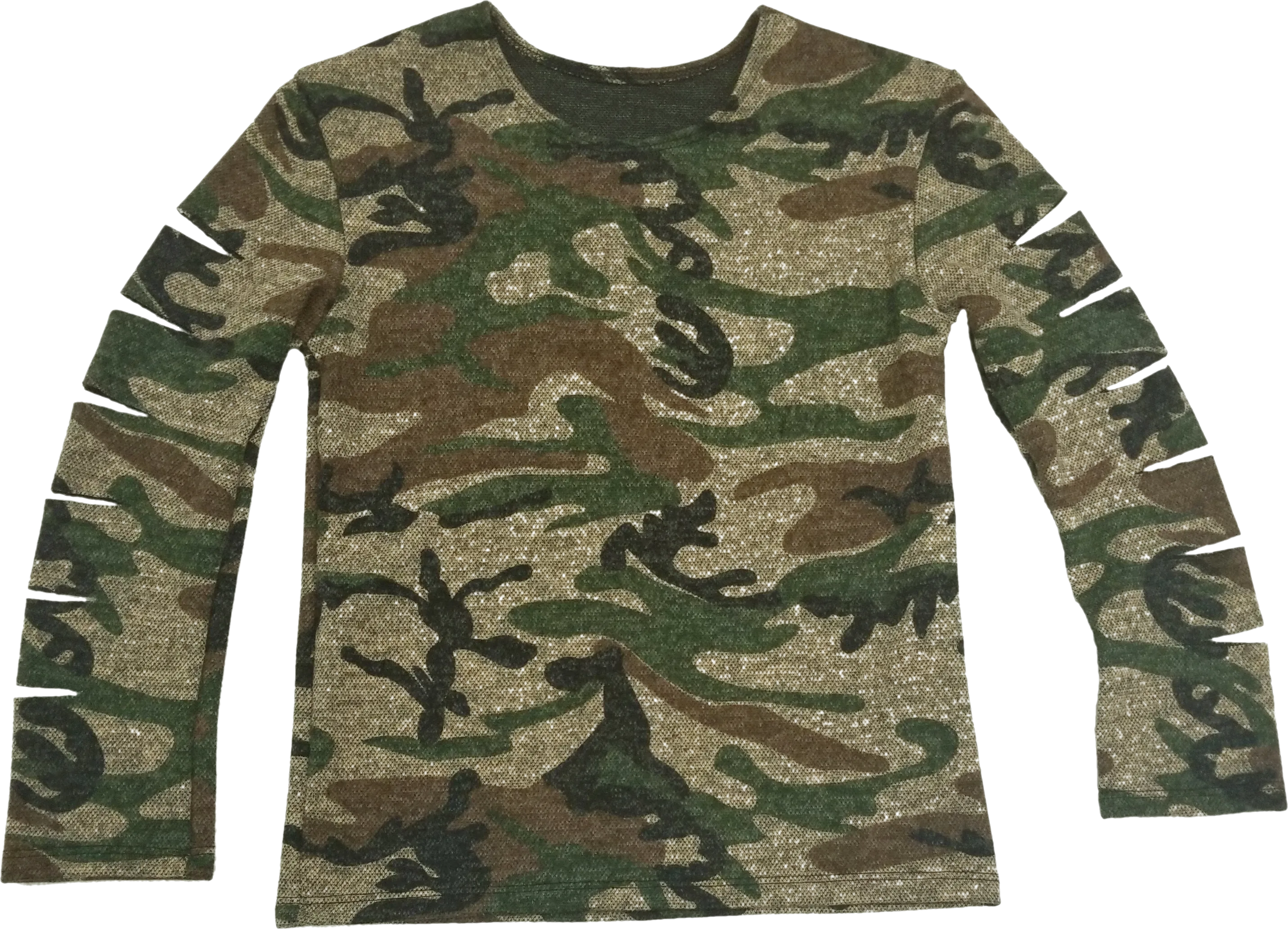 Kids Camouflage Cutsleeve Top