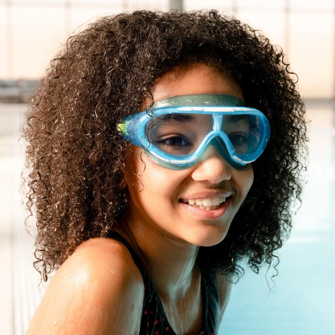 Kids' Swimming Mask Speedo Rift Size S - Blue Green