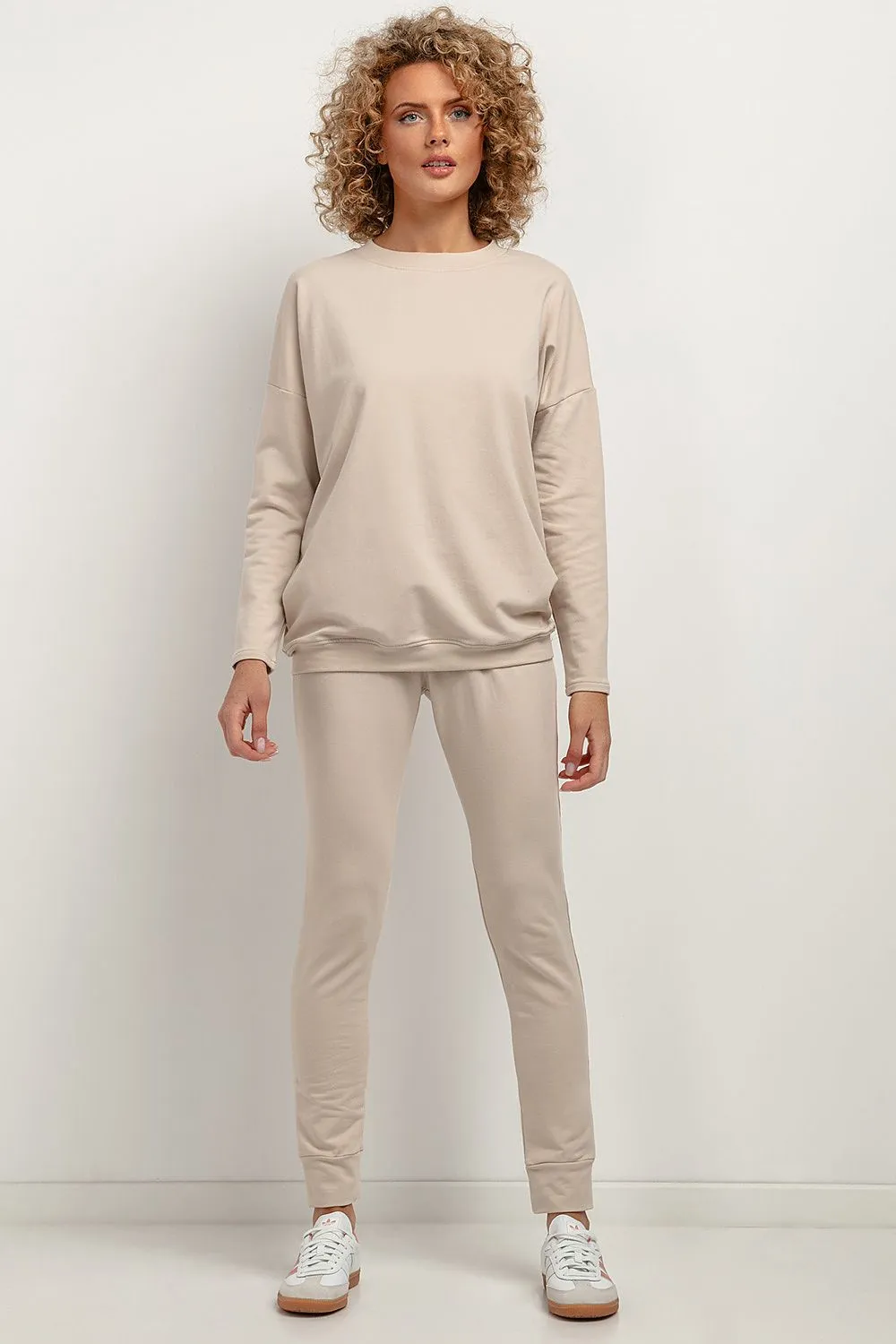 Knit Elegance Trousers with Cuffs