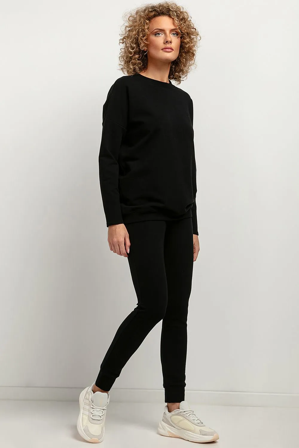Knit Elegance Trousers with Cuffs