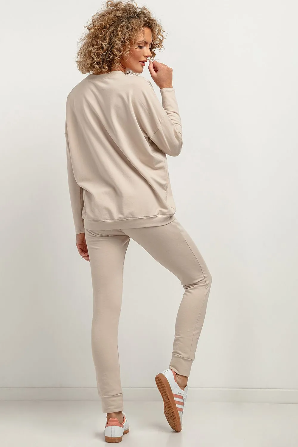Knit Elegance Trousers with Cuffs