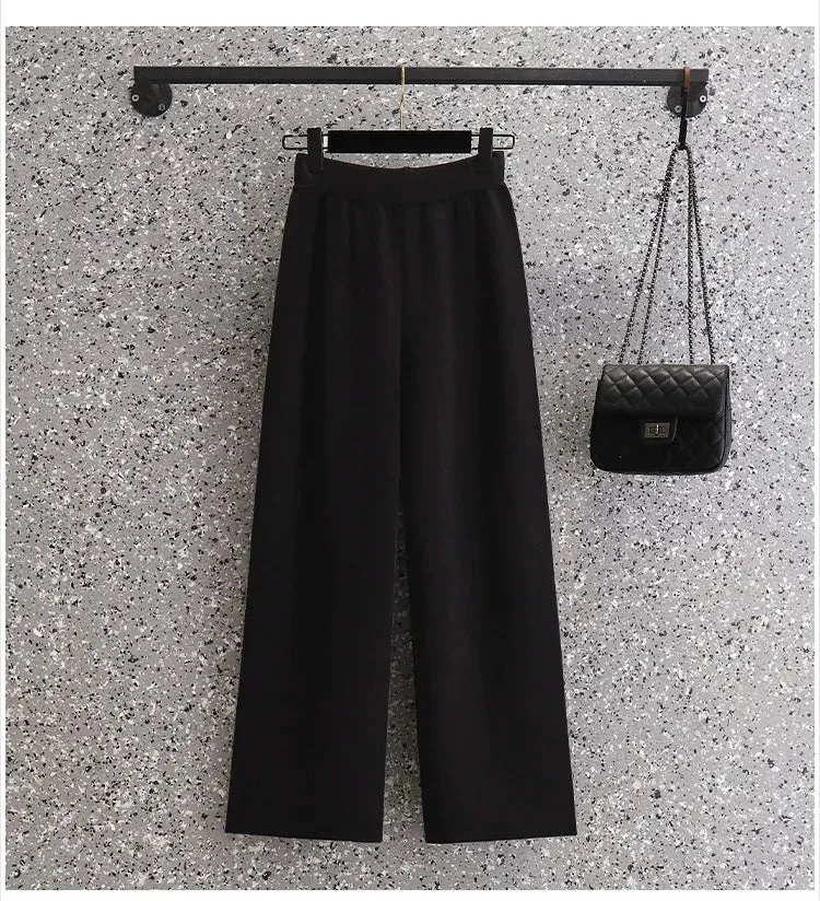 Knitting 2-pieces Sweater Cardigan Pants