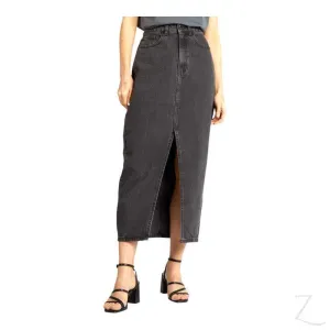 Ladies Super Strong Plain Pencil Denim Skirt | Midi  | "Mina"