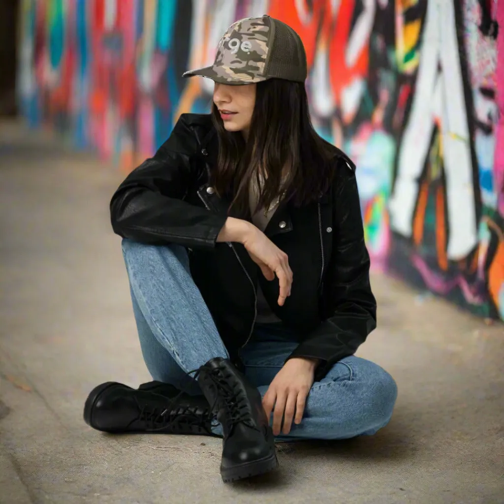 Large Music Camouflage trucker hat