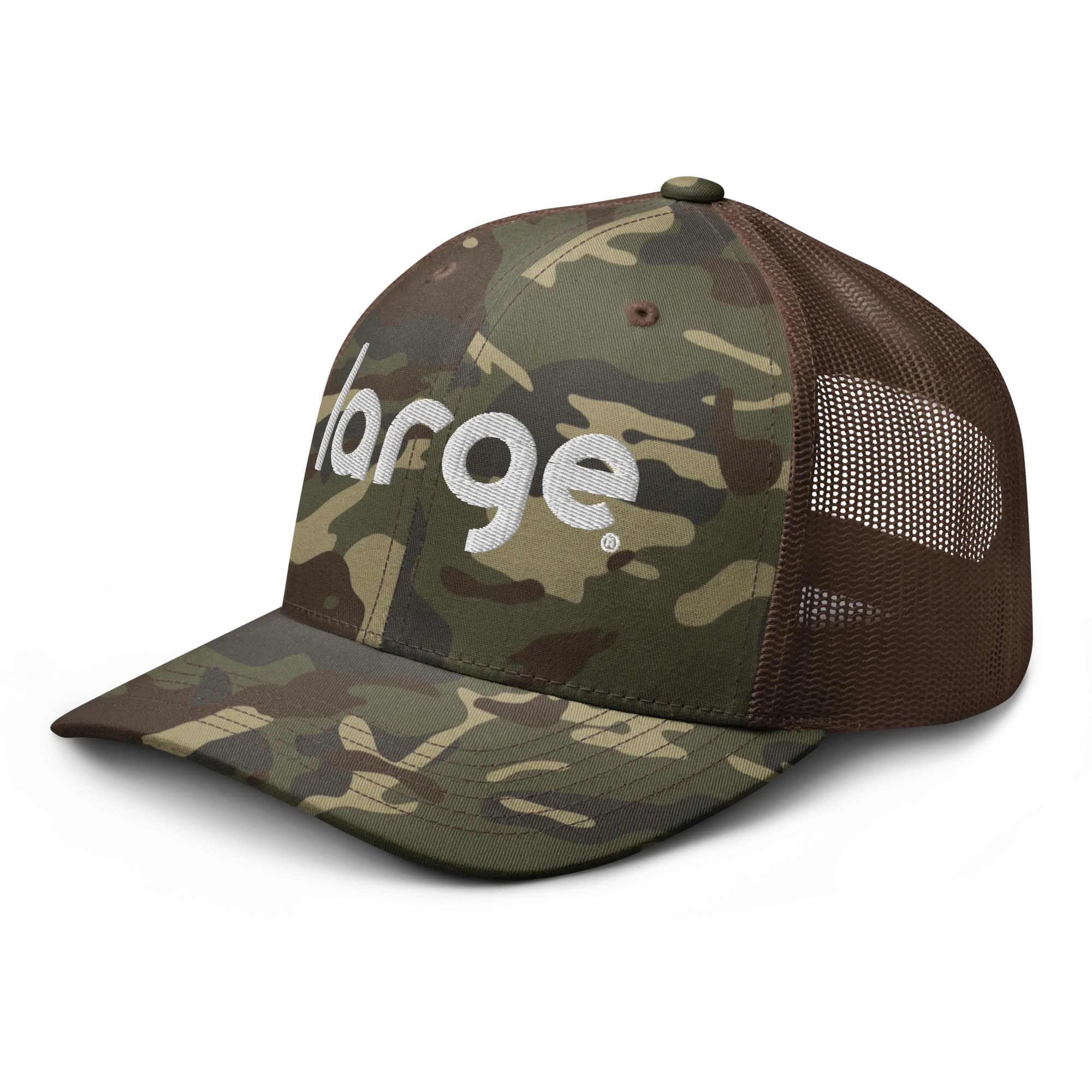 Large Music Camouflage trucker hat