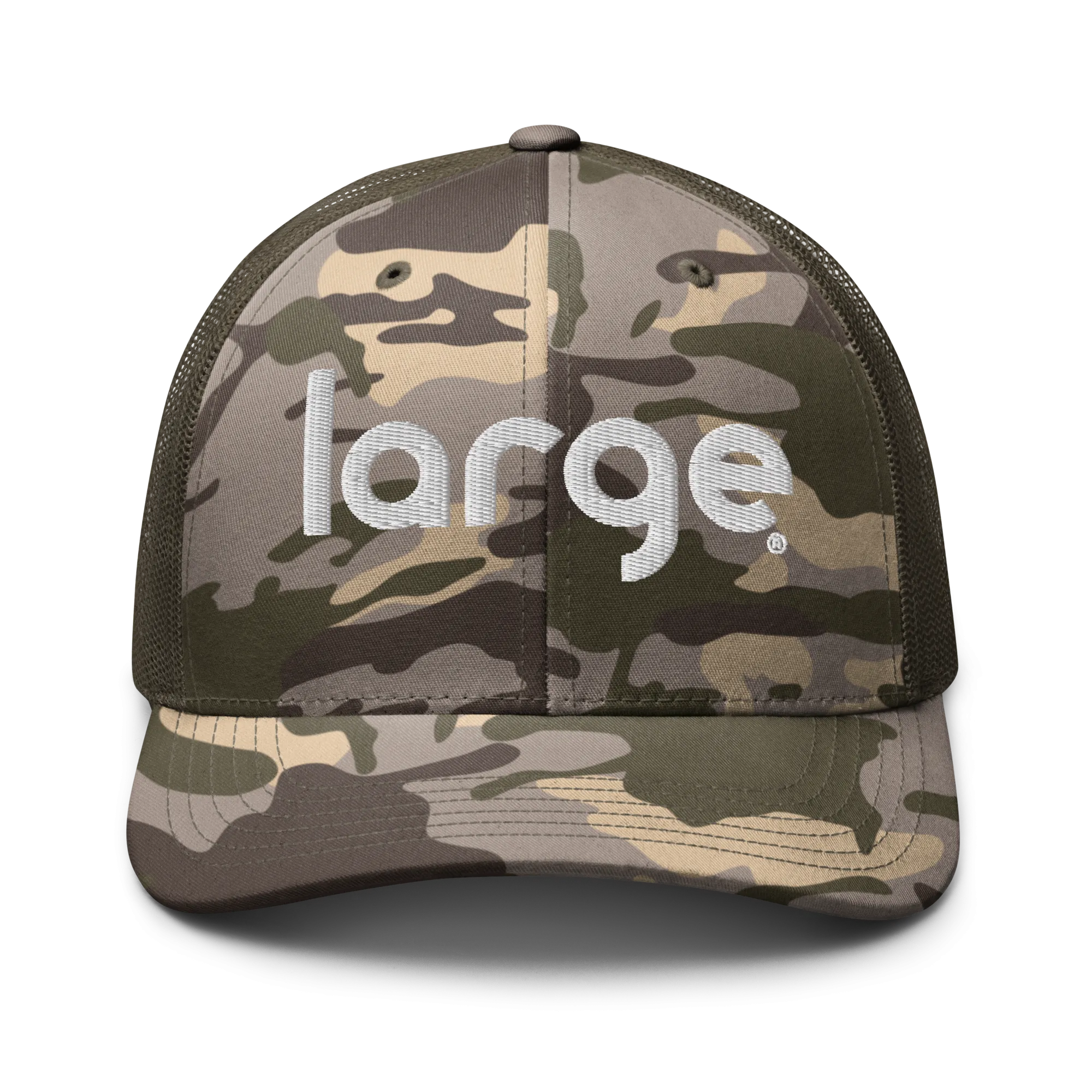 Large Music Camouflage trucker hat