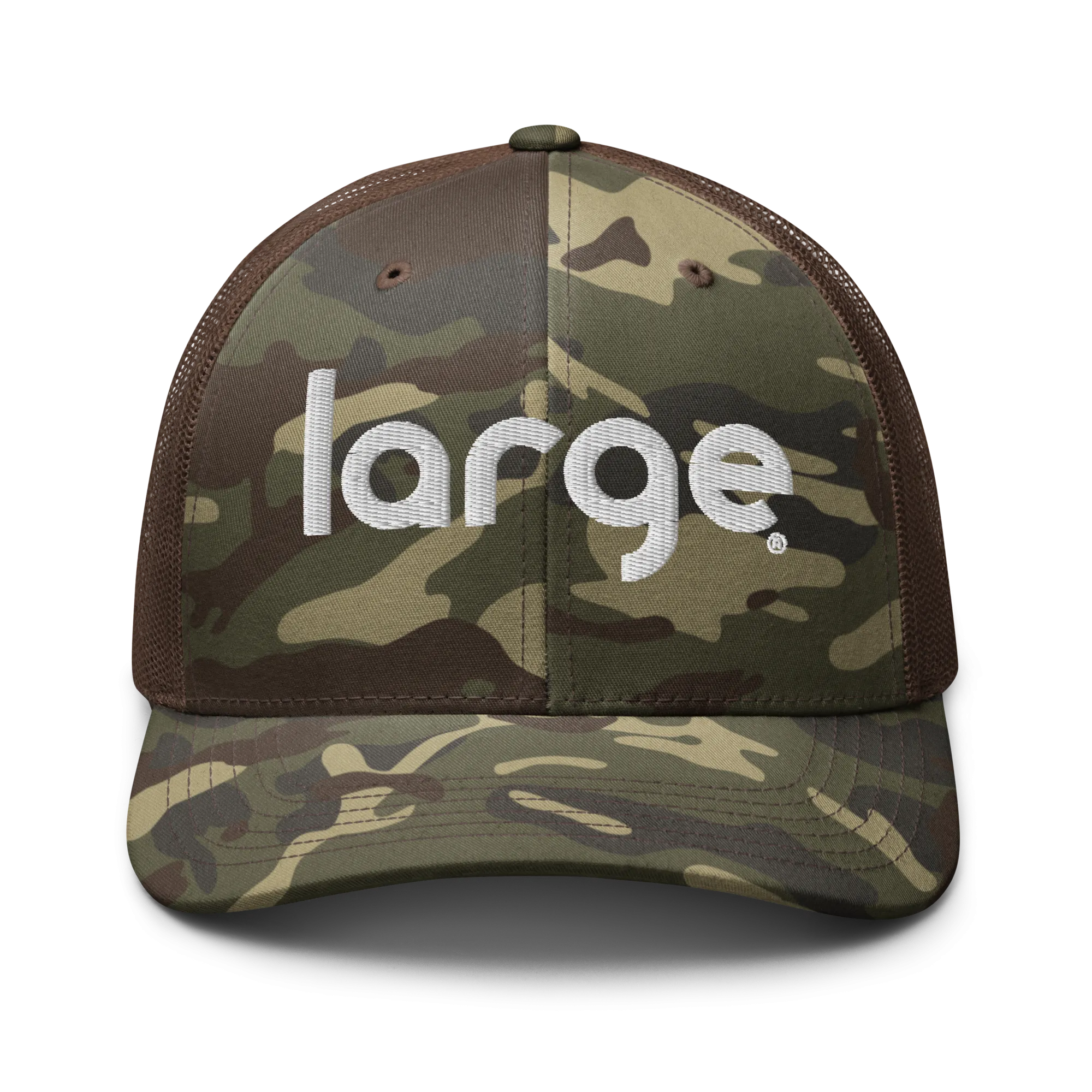 Large Music Camouflage trucker hat
