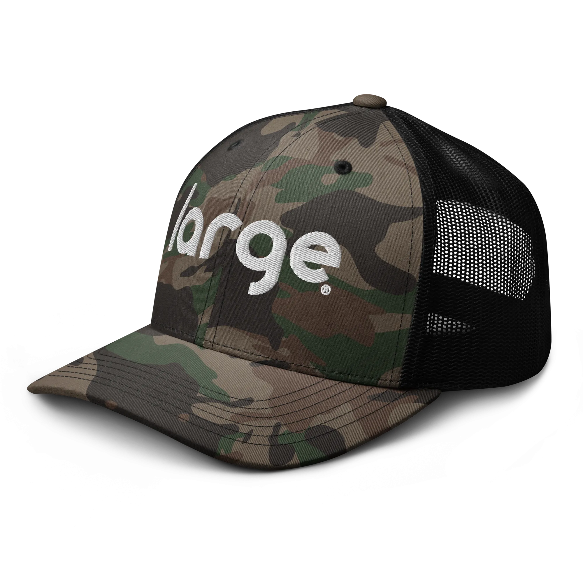 Large Music Camouflage trucker hat