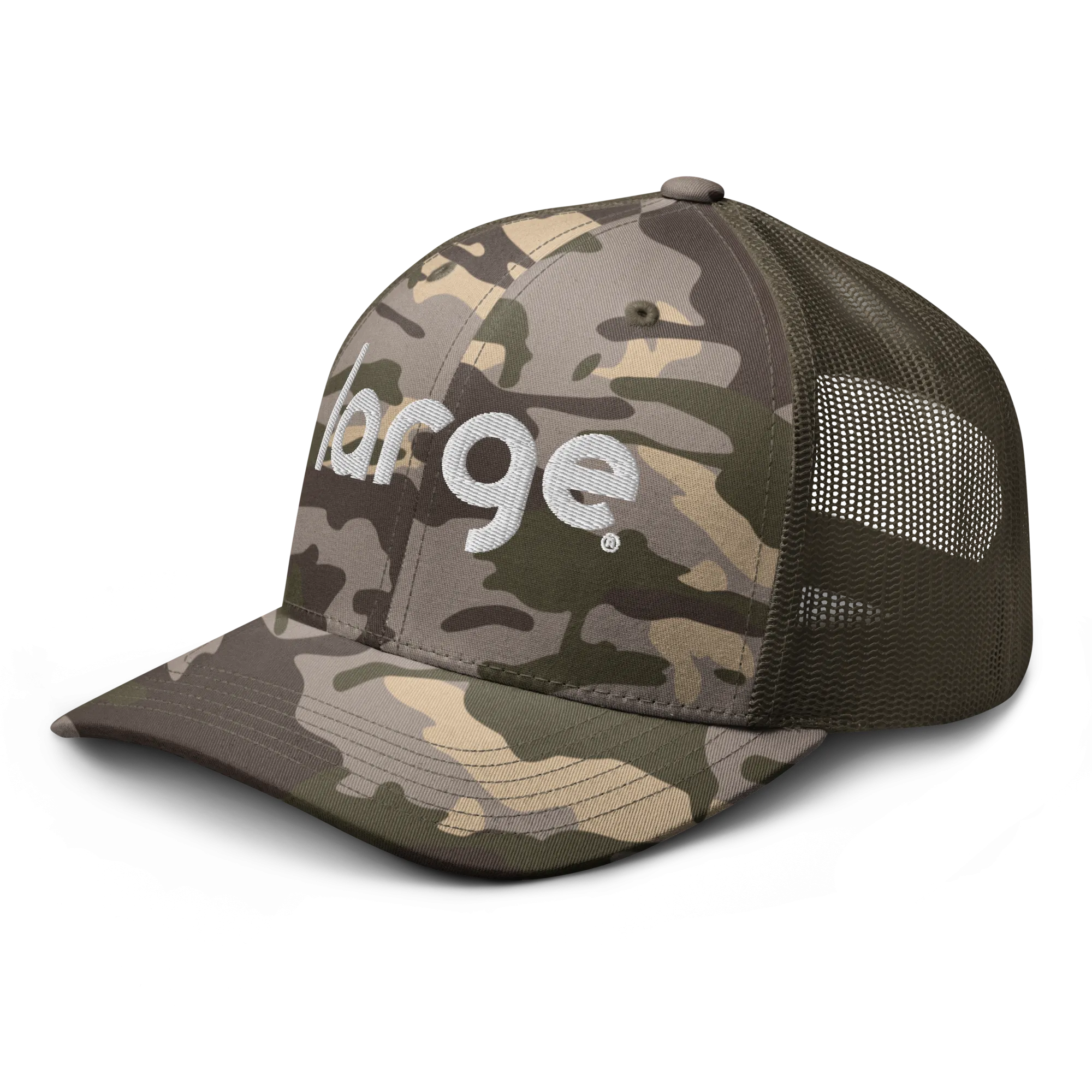 Large Music Camouflage trucker hat