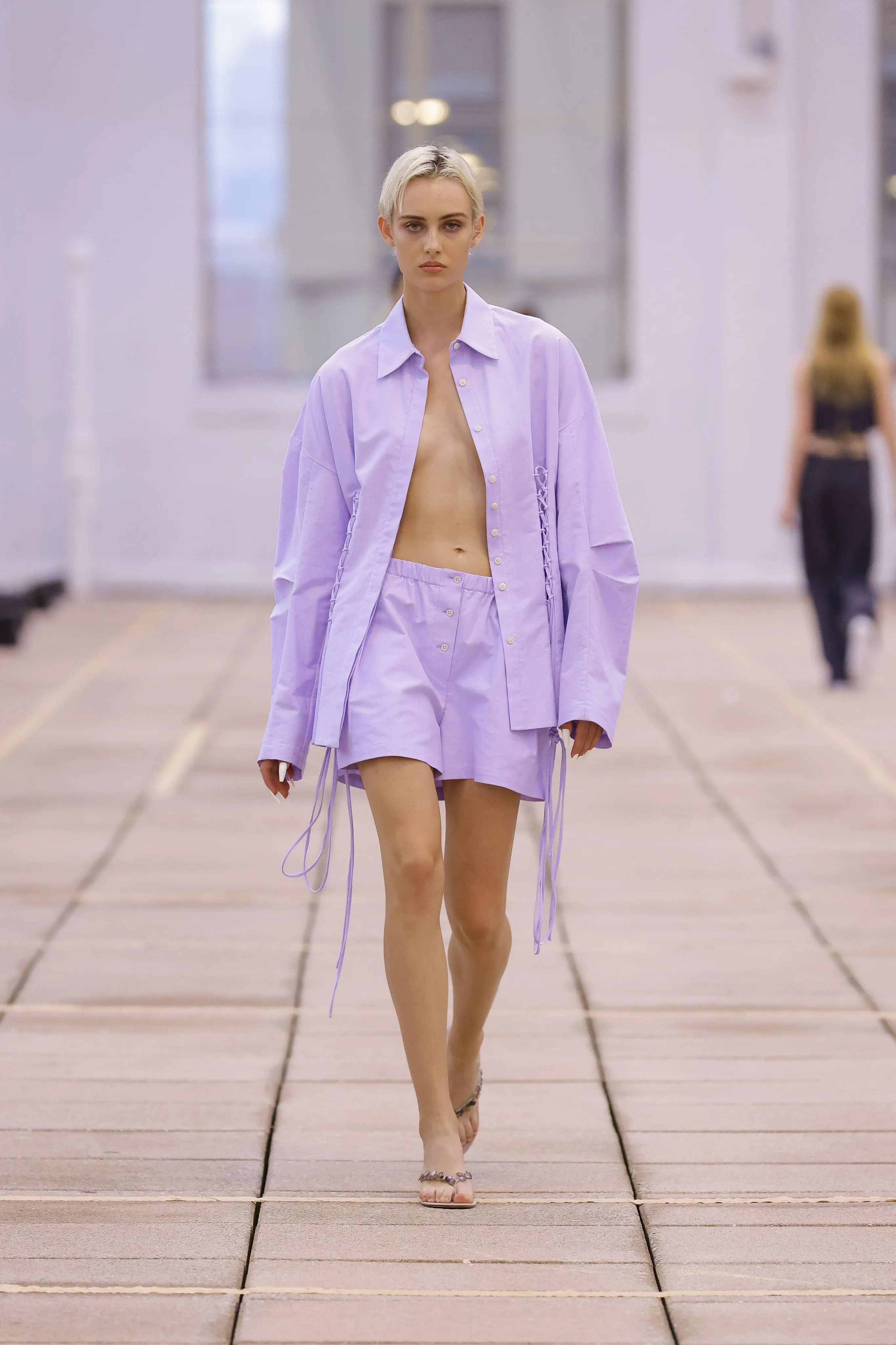 Lilac Oxford Boxer Shorts