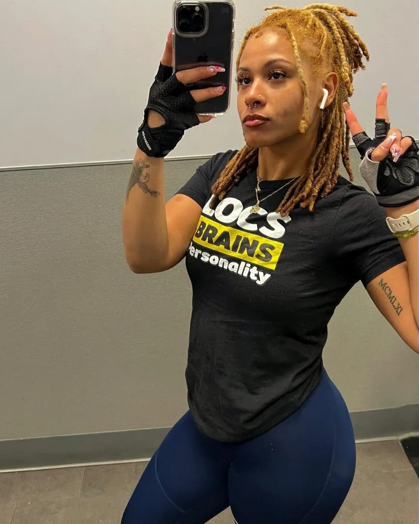 LOCS BRAINS PERSONALITY TEE (BLK)
