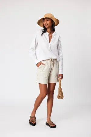 Lyric Linen Blouse - White