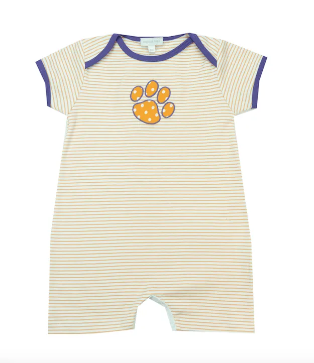 Magnolia Baby Tigers Applique Short Playsuit