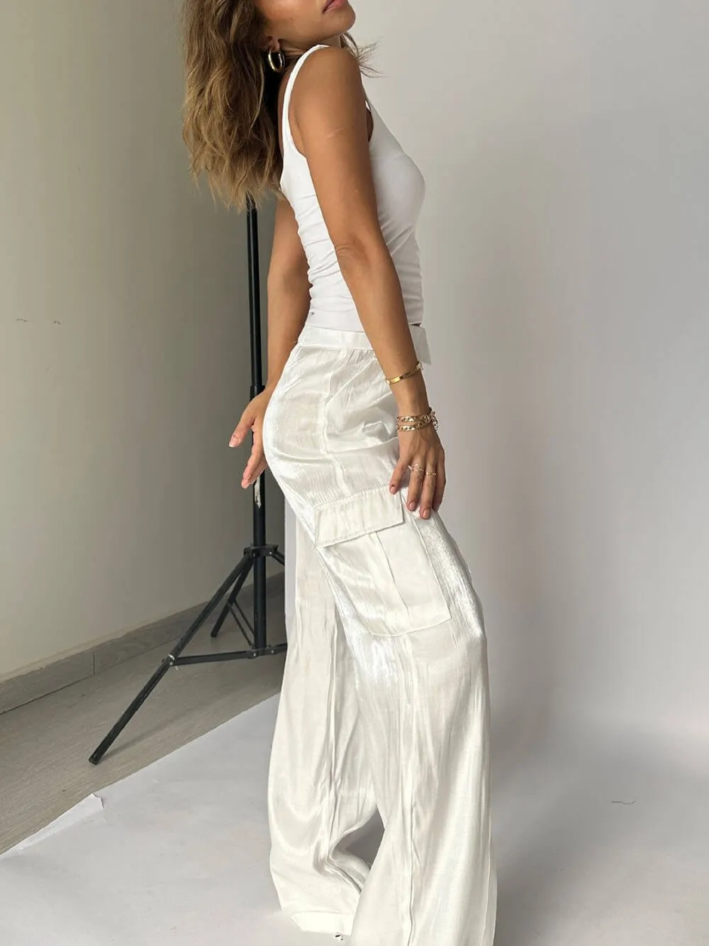 Manuela™ Glitter Fabric Pants