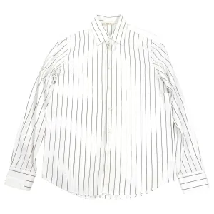 Marni Brown and White Pinstripe Shirt - L