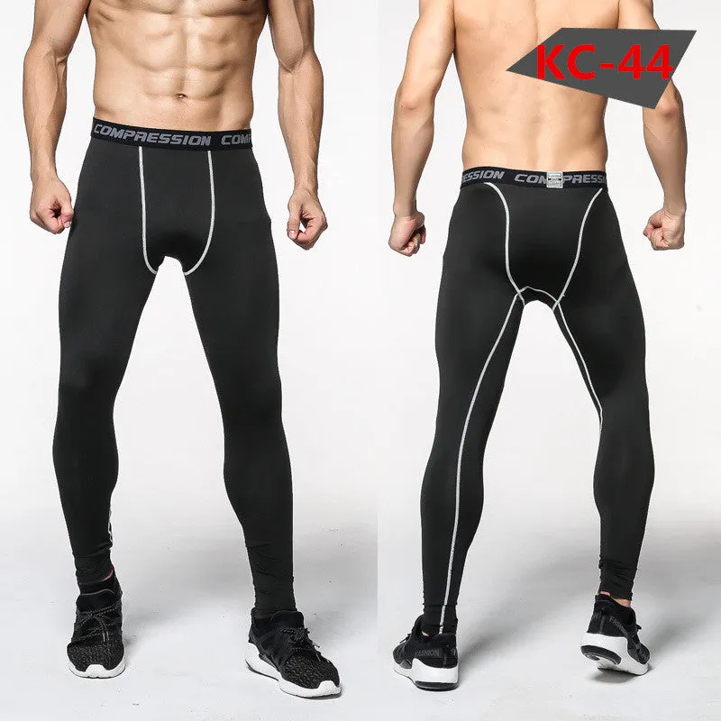 Men Compression Pants Tights Casual Bodybuilding Mans Trousers Brand Camouflage Army Green Skinny Leggings