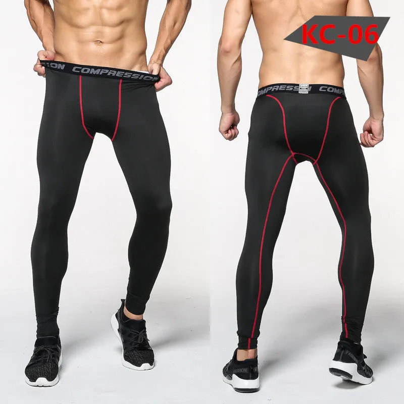 Men Compression Pants Tights Casual Bodybuilding Mans Trousers Brand Camouflage Army Green Skinny Leggings