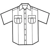 Men's Elbeco Short Sleeve Paragon Plus Shirt with Postal Police Emblem