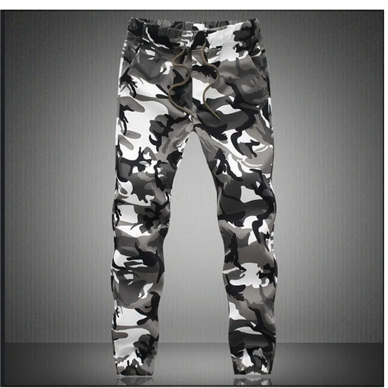 Mens Jogger Autumn Pencil Harem Pants Men Camouflage Military Pants Loose Comfortable Cargo Trousers Camo Joggers