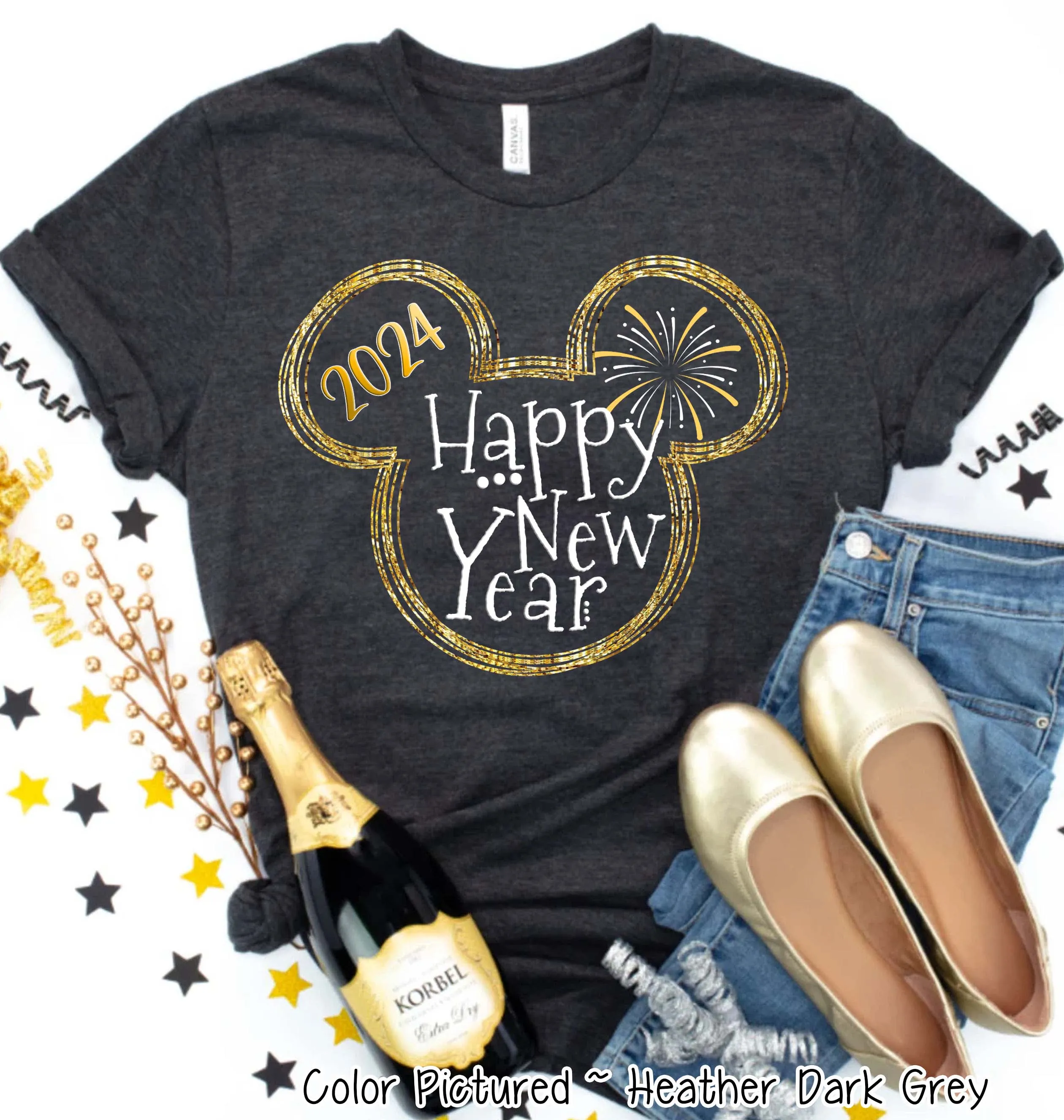 Mickey Happy New Year Celebration Tee or Sweatshirt