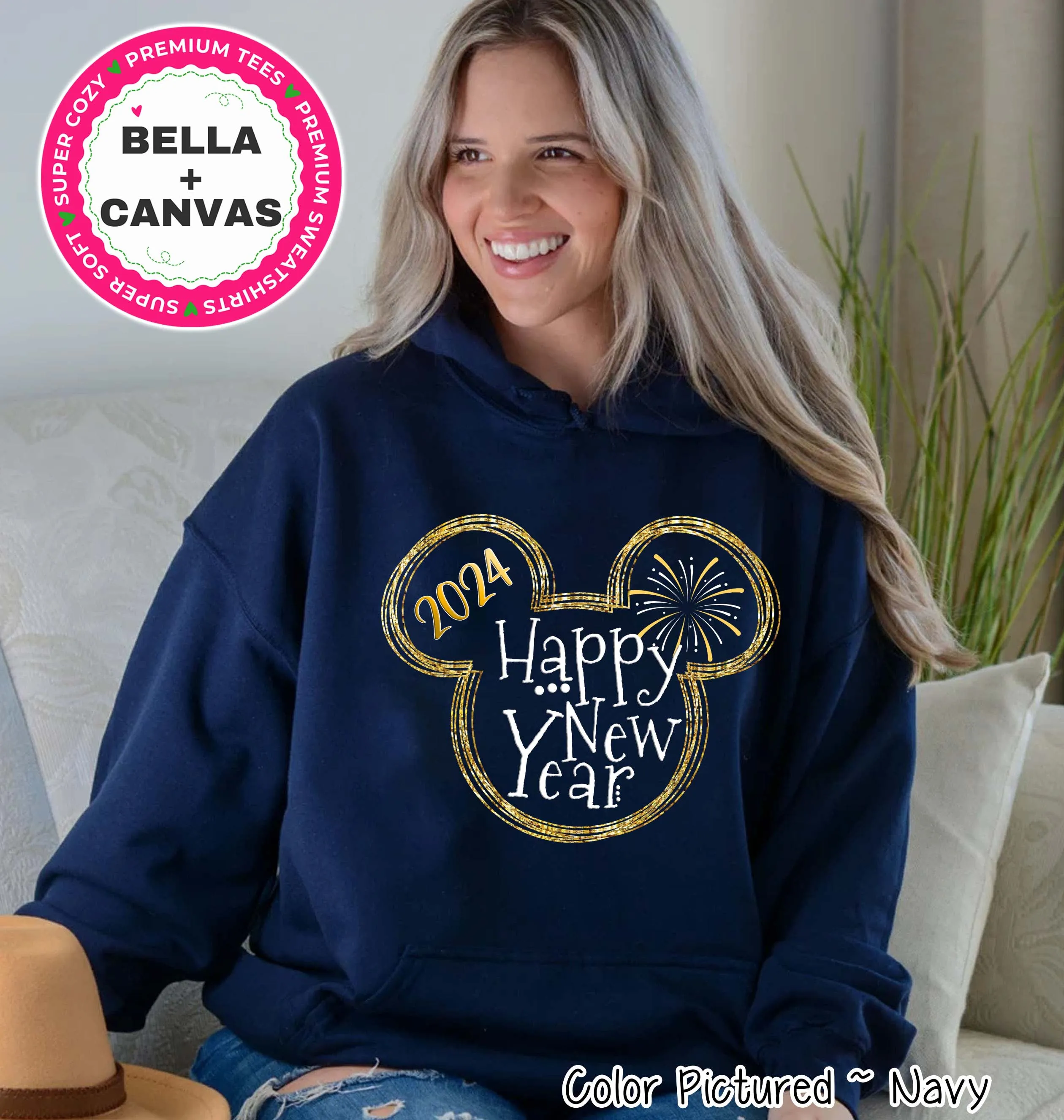 Mickey Happy New Year Celebration Tee or Sweatshirt