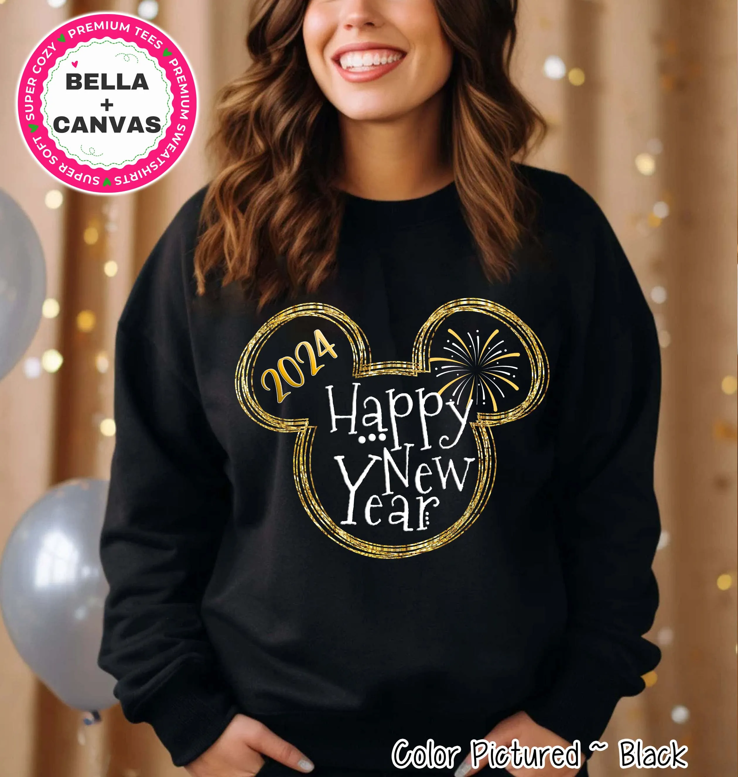 Mickey Happy New Year Celebration Tee or Sweatshirt