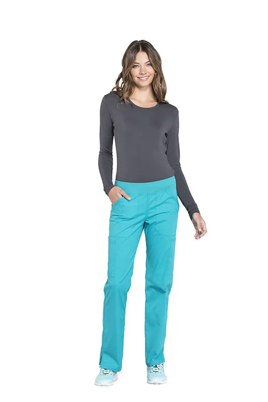 Mid Rise Pull On Cargo Pant