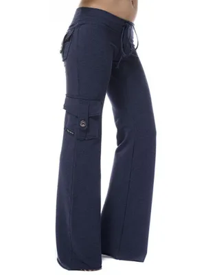 Mid Waist Pants with Pockets XS-XL