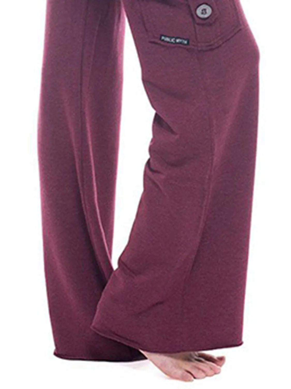Mid Waist Pants with Pockets XS-XL