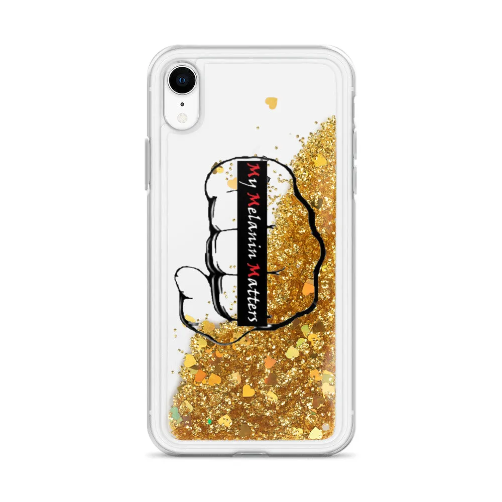 My Melanin Matters - Custom logo - Liquid Glitter Phone Case