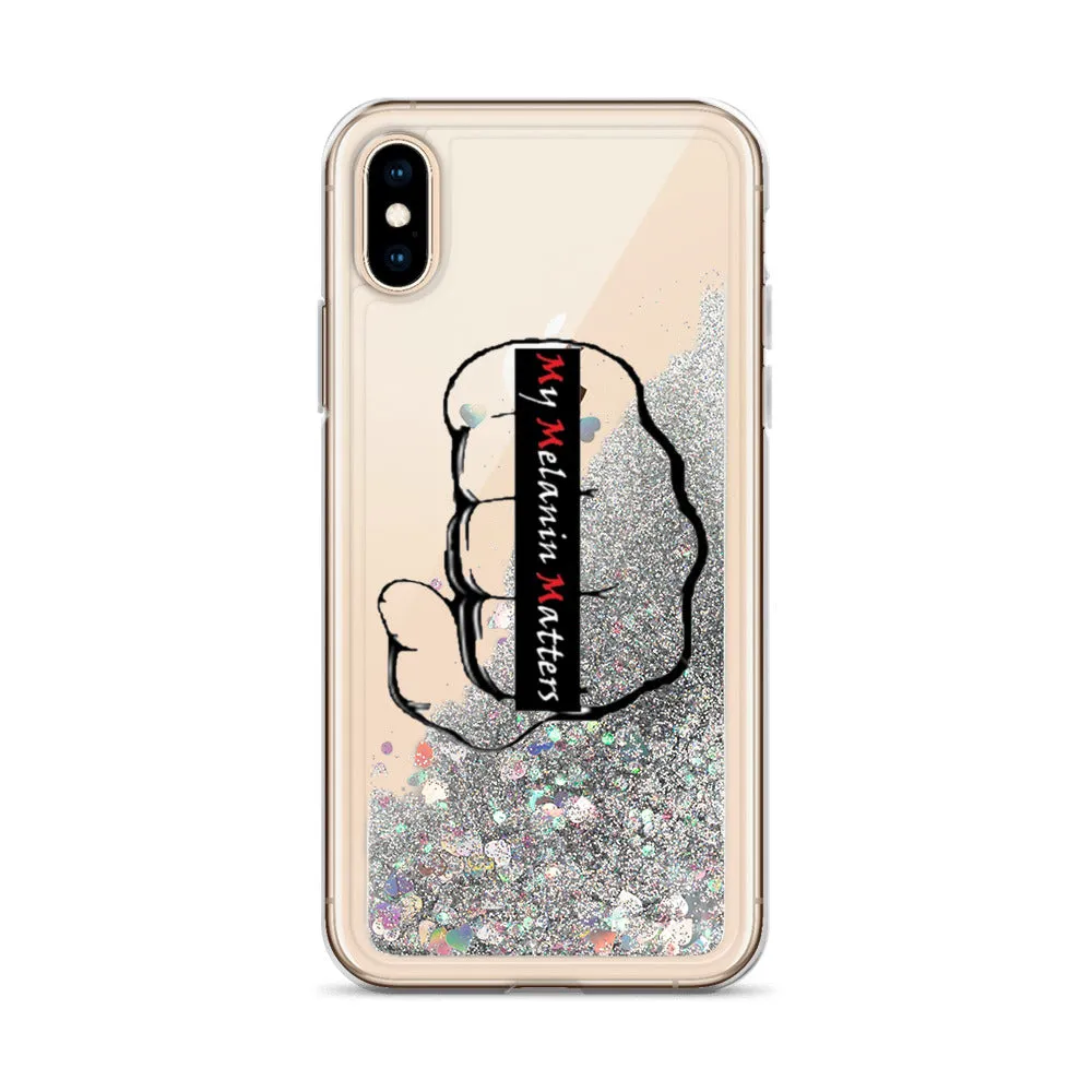 My Melanin Matters - Custom logo - Liquid Glitter Phone Case