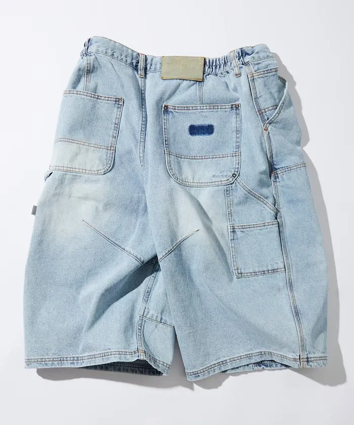 NAUTICA ( JAPAN ) Super Wide Curve Double Knee Denim Cropped Pants