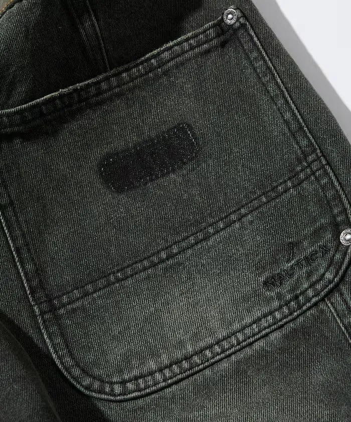 NAUTICA ( JAPAN ) Super Wide Curve Double Knee Denim Cropped Pants