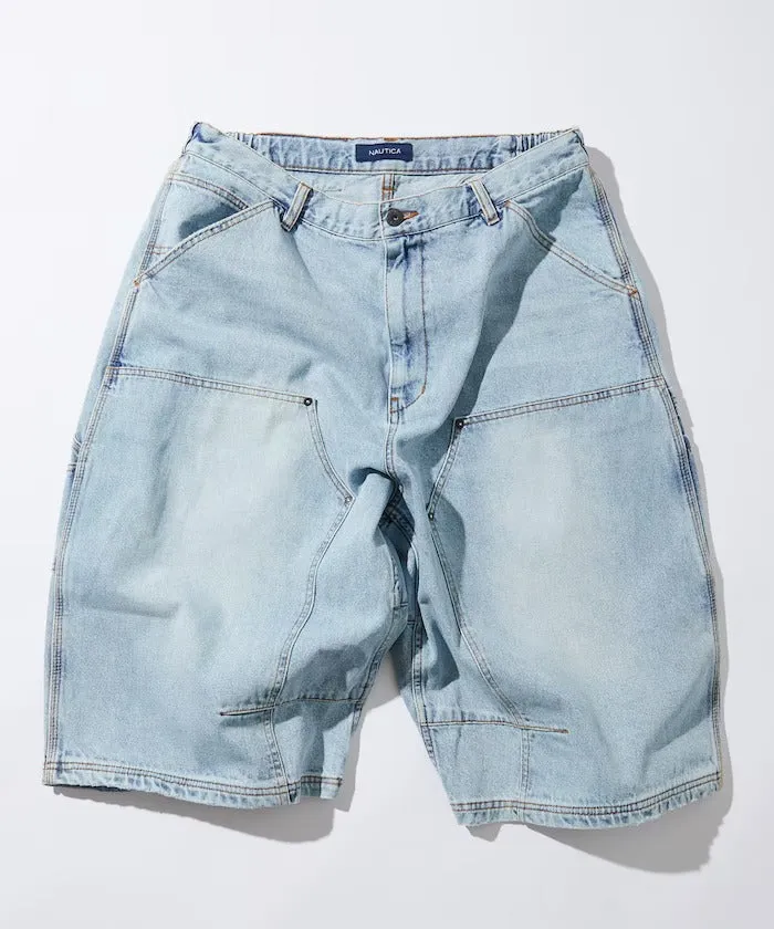 NAUTICA ( JAPAN ) Super Wide Curve Double Knee Denim Cropped Pants