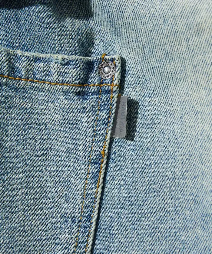NAUTICA ( JAPAN ) Super Wide Curve Double Knee Denim Cropped Pants