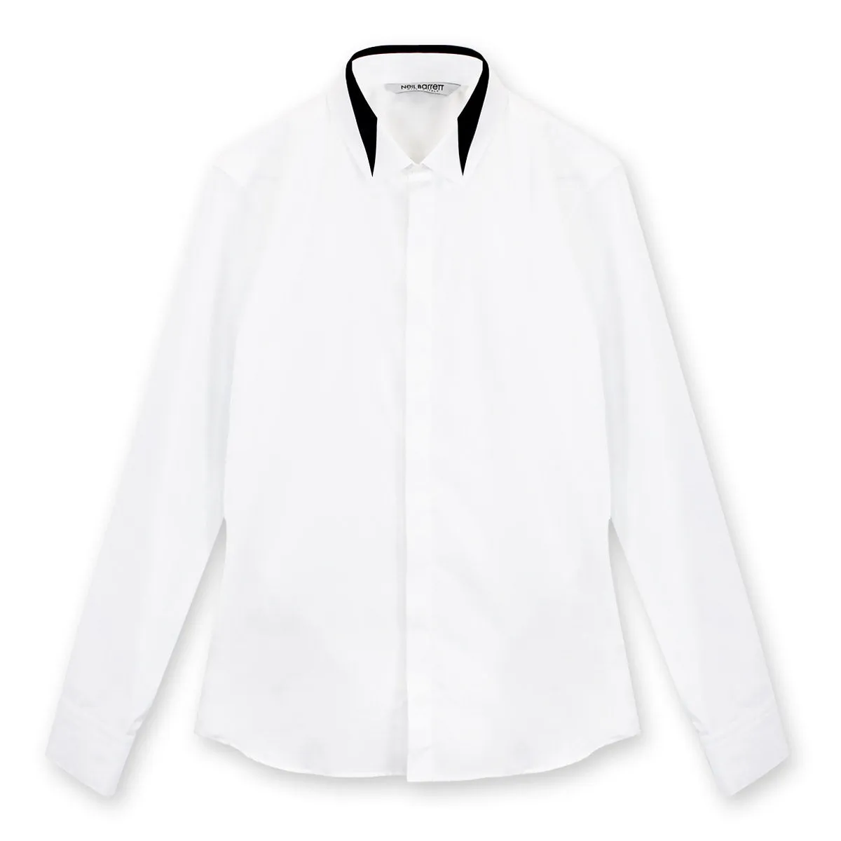 Neil Barrett - Point Collar Shirt in White